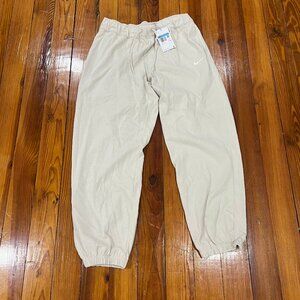 Nike Sportswear Easy Joggers Loose Fit Beige Women's Size M DM6419-104 NEW